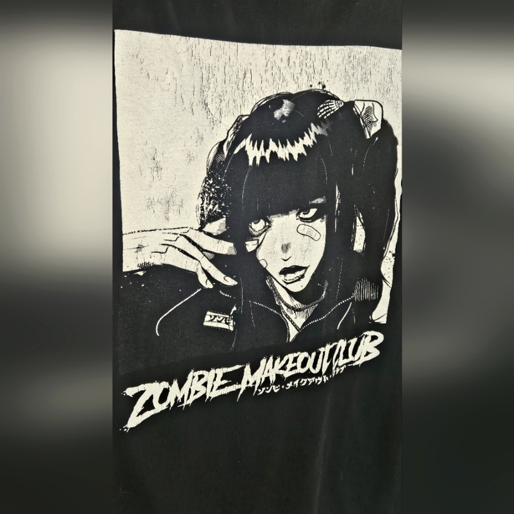 Zombie Makeout Club Black Tshirt With White Screenprint Sz 2XL - Picture 6 of 8